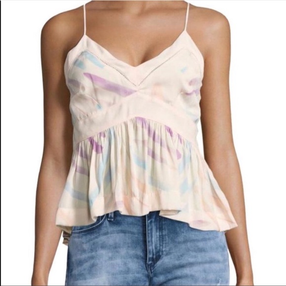 Free People Tops - Free People pastel pink printed, cropped cami size 6